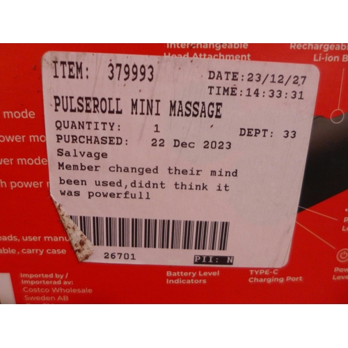 3137 - Pulseroll Mini Massage  Gun   (327-304 )  * This lot is subject to VAT