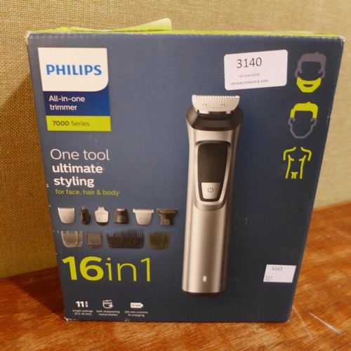 3140 - Philips All in One Groomer - Model Mg7736/15   - This lot requires a UK adaptor     (327-335 )  * Th... 