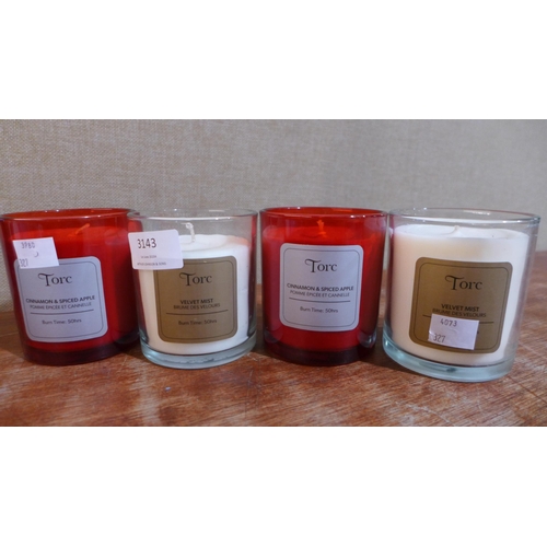 3143 - 4x Torc Fragrance Candles   (327-200 )  * This lot is subject to VAT