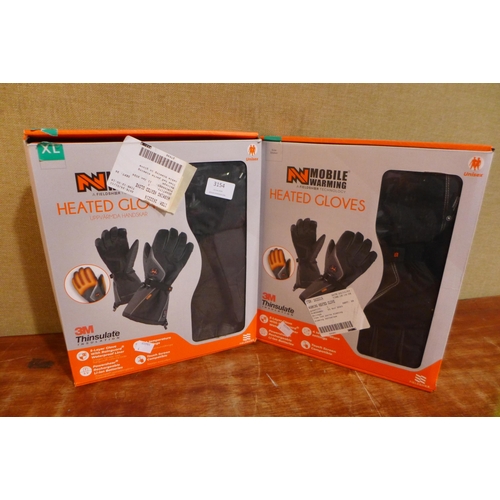 3154 - 2 Pairs Of Thinsulate 3M heated gloves - Size XL * This lot is subject to vat