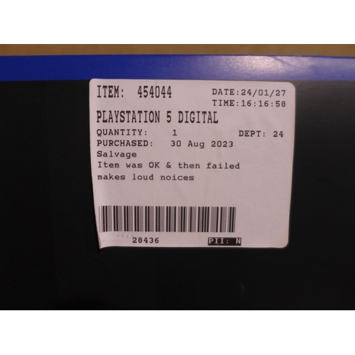 3155H - Playstation 5 Digital Console - 825GB With Box And Controller   - This lot requires a UK adaptor    ... 