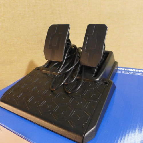 3155I - Playstation Thrustmaster T128 Steering Wheel And Pedals  (327-314 )  * This lot is subject to VAT