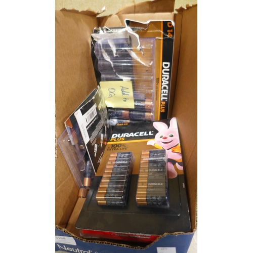 3168 - A Quantity of Duracell Batteries  - Mixed Sizes   (327-305,650,651,655,660,661,663,665, )  * This lo... 