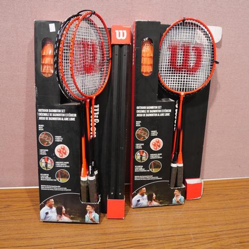 3463 - 2 Wilson Badminton Sets   (327-28,29 )  * This lot is subject to VAT