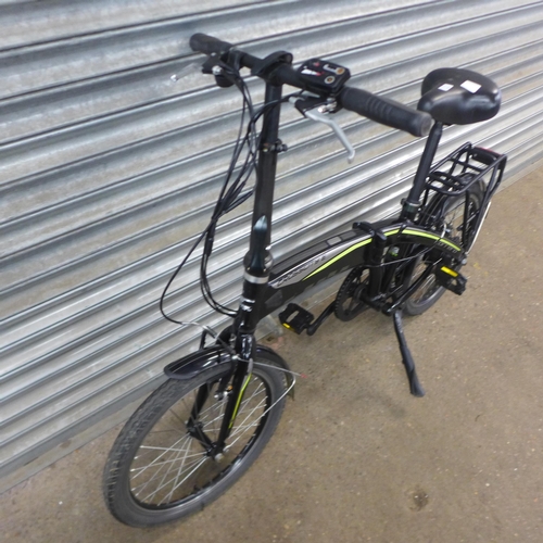 2149 - An aluminium framed Carrera Crosscity E folding electric bike- no charger - a/f