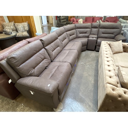 1418 - Justin Brown Sectional Reclining Corner Sofa, Original RRP £1833.33 + vat  (4203-31)   * This lot is... 