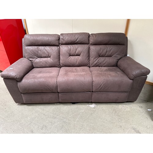 1452 - A Justin Brown 3 Seater Power Reclining Sofa, Original RRP £833.33 + vat  (4203-36)   * This lot is ... 