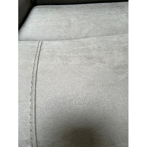 1455 - An Eden Grey Fabric Reclining Sectional Corner Sofa - damaged, Original RRP £1666.66 + vat  (4203-11... 