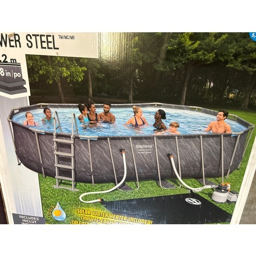 1473 - A Platinum 20Ft Steel Pool 20  X 12' X 48 - Contents not checked or tested, Original RRP £524.99 + v... 