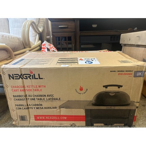 1535 - Nexgrill Kettle Charcoal BBQ With Cart - Contents not checked or tested, Original RRP £166.66 + vat ... 