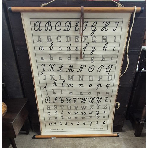 422 - A French opticians letter chart