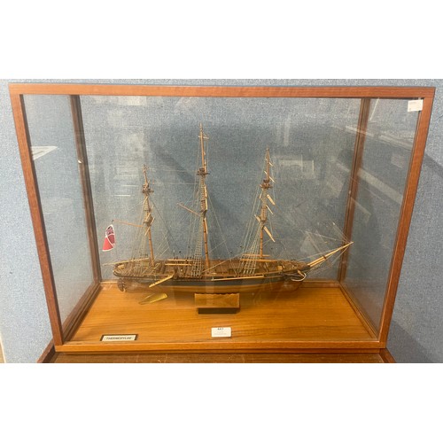 447 - A cased model of HMS Thermopylae
