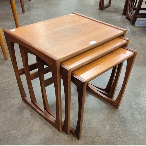 8 - A G-Plan Quadrille teak nest of tables