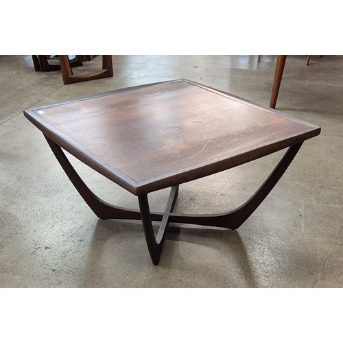 21 - A Danish square teak coffee table