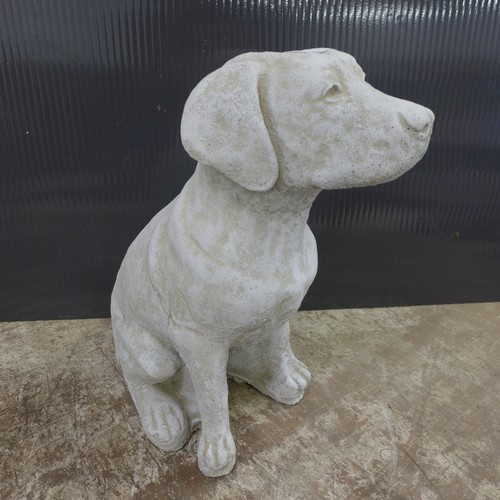 2316 - A stone effect concrete Labrador