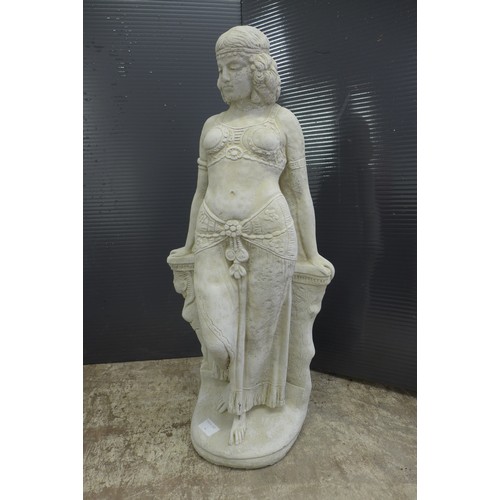 2322 - A stone effect concrete figure of Cleopatra