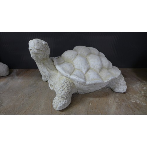 2336A - A stone effect concrete tortoise