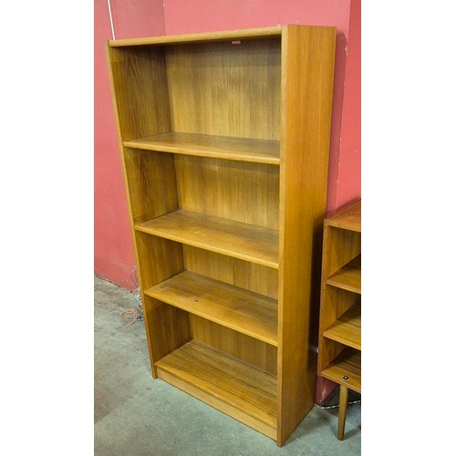 59 - A teak open bookcase