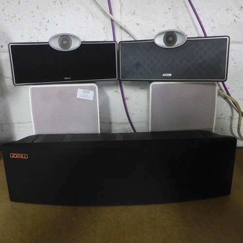 2233 - A pair of Tannoy 15AW speakers, Mission M7C1 speaker and 2 other Tannoy speakers