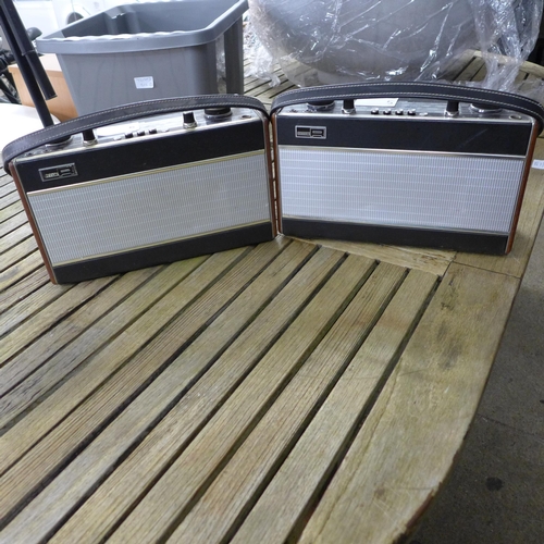 2243 - Two Roberts R707 4 band transistor radios