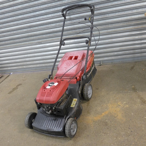 2377 - A Mountfield HP474 ESL 464 petrol driven lawn mower with an RV150 petrol engine and collection box