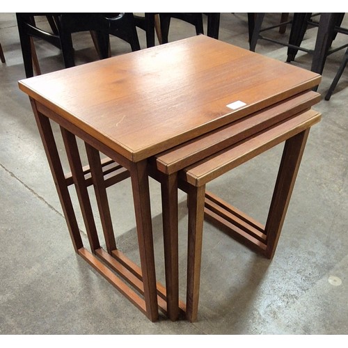 82 - A Danish teak nest of tables