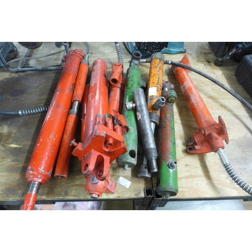 2013 - Nine assorted hydraulic Ram pumps