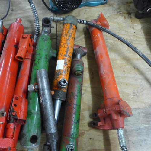 2013 - Nine assorted hydraulic Ram pumps