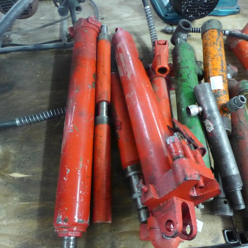 2013 - Nine assorted hydraulic Ram pumps