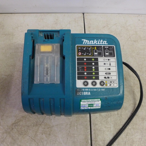 2069 - 8 assorted power tools, Makita 4326 110V jigsaw, Makita DC18RA charger, Challenge Xtreme DF06W17, Pe... 