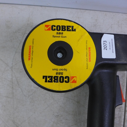 2073 - A COBEL SB8 spool gun with a reel of aluminium cable