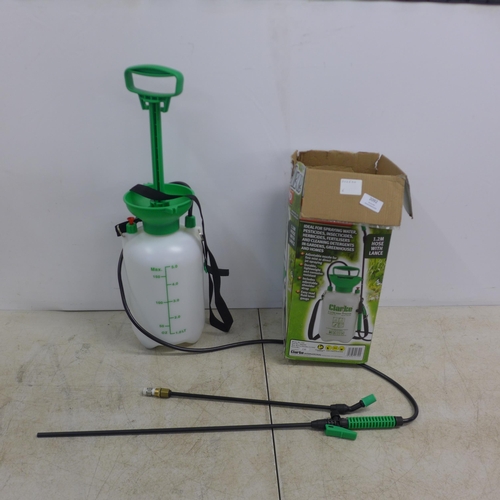 2092 - A Clarke 5 litre hand sprayer with 1.2m hose and lance