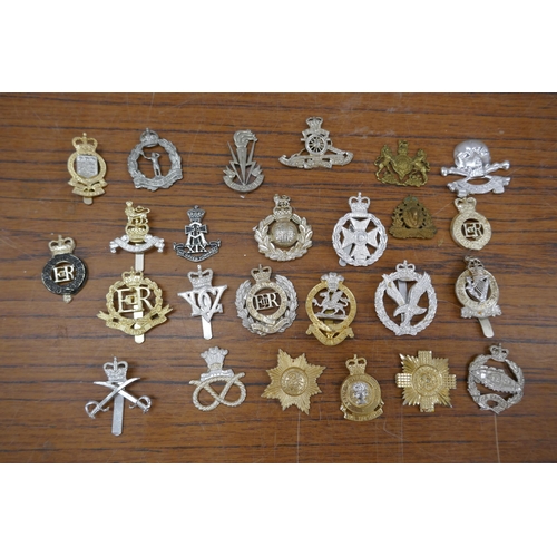 2186 - A quantity of assorted Military cap badges