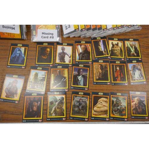 2191 - A large box of Star Wars KFC trading card sets