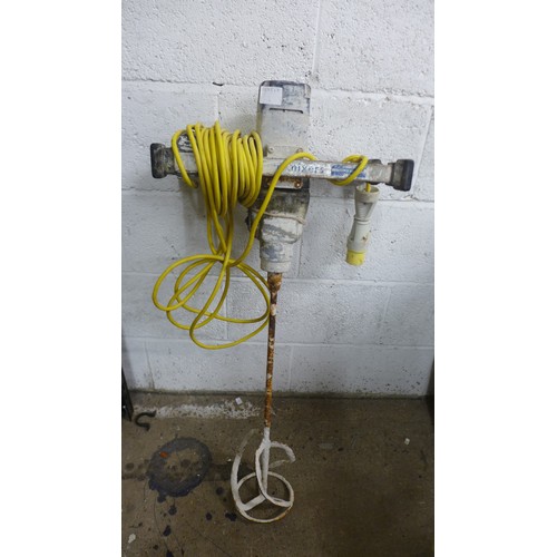 2087 - A 110V Eibenstock Megamixers plaster mixer - failed electrical safety test, sold as scrap only