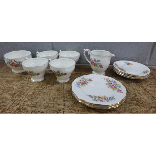 1009 - A collection of china including Jubilee teapot, sugar bowl, serving plate, six side plates, six sauc... 