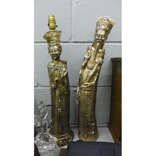 1017 - A collection of oriental figures, glassware, etc. **PLEASE NOTE THIS LOT IS NOT ELIGIBLE FOR IN-HOUS... 