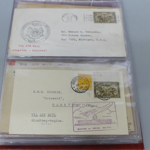 628 - An album of first flight covers, 1929 onwards (50)