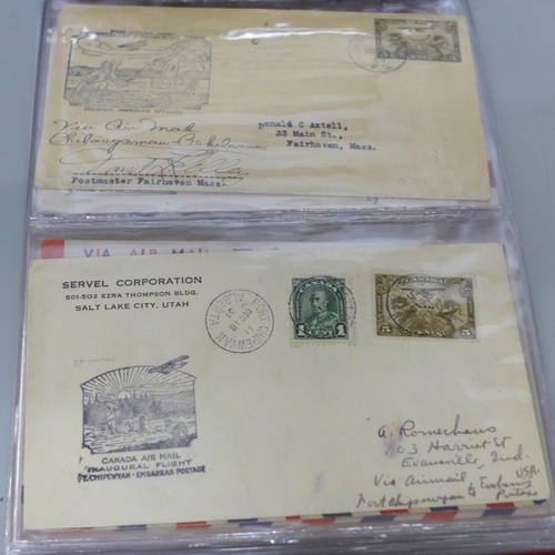 628 - An album of first flight covers, 1929 onwards (50)