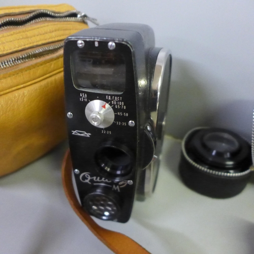 751 - A Kowa Company SLR camera, with additional lens, Olympus Trip 35 camera, Comet camera, light meter a... 