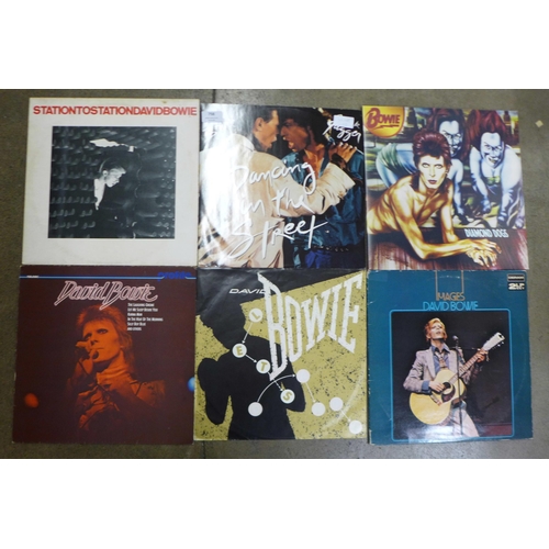 758 - Twelve David Bowie LP records and 12