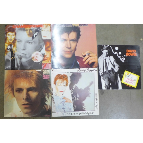 758 - Twelve David Bowie LP records and 12