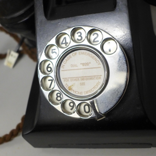 793 - A vintage Bakelite telephone, converted to modern use