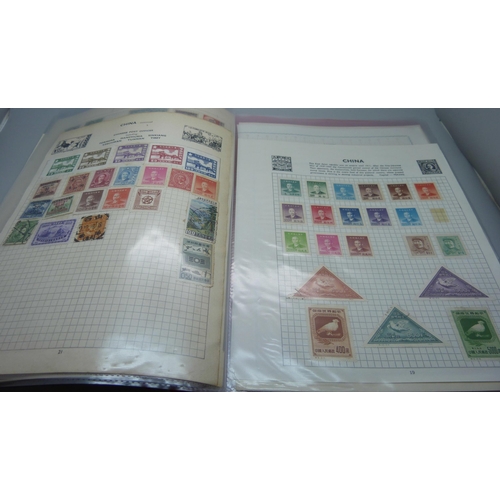 809 - Stamps; a file of mint and used China stamps