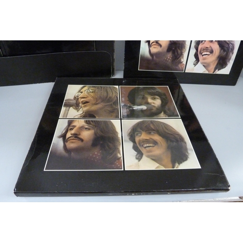 810 - The Beatles Let It Be box set, PXS1, comprising album, red apple logo, soft back book, and Garrod & ... 