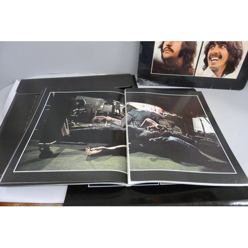 811 - The Beatles Let It Be box set, with German LP, softback book (pages loose) and slipcase - later re-i... 