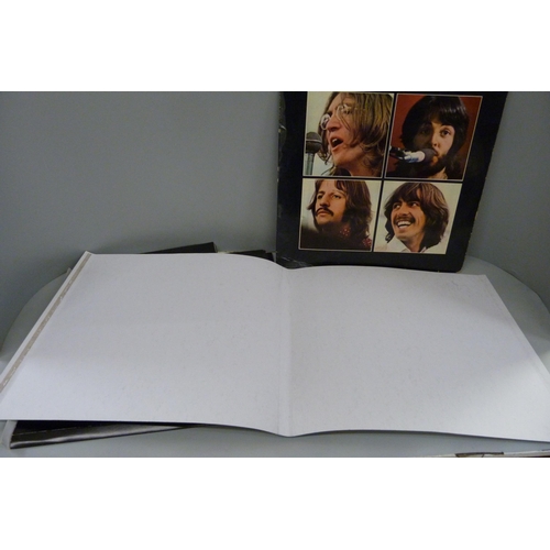 811 - The Beatles Let It Be box set, with German LP, softback book (pages loose) and slipcase - later re-i... 