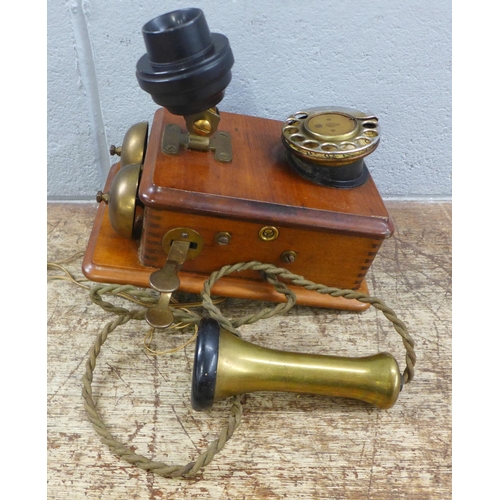 990 - A vintage wall telephone