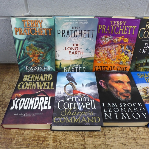 996 - A collection of first edition books, Pratchett, Cornwell, I Am Spock, Leonard Nimoy, Tolkien, Dick F... 