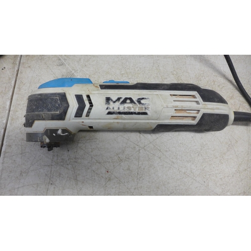 2103 - A Mac Allister MEMT220 240v multi tool and a Wickes PDH 32DS 240v rotary hammer drill